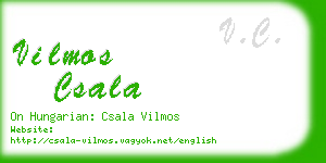 vilmos csala business card